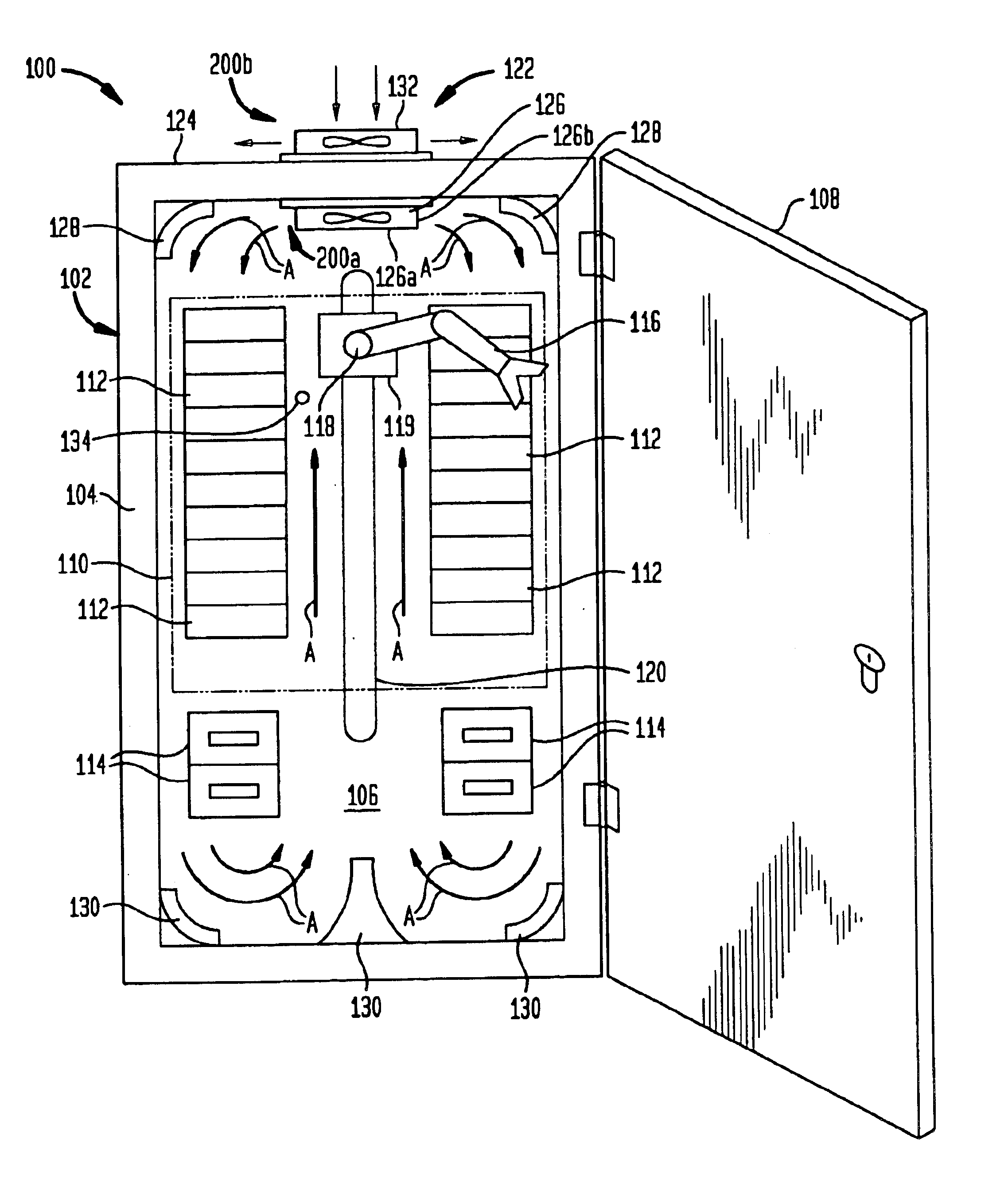 Method for cooling automated storage library media using thermoelectric cooler