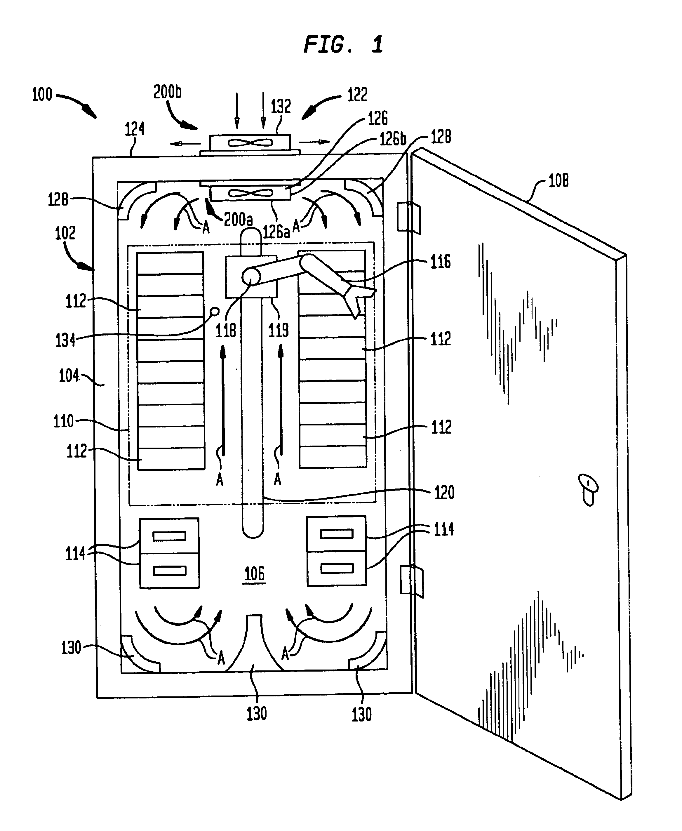 Method for cooling automated storage library media using thermoelectric cooler