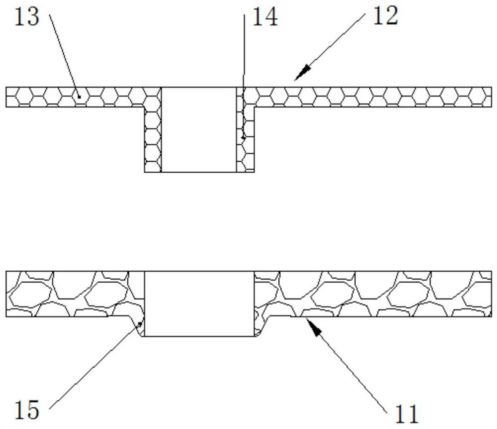 Composite sliding plate brick pressing die and brick pressing process thereof
