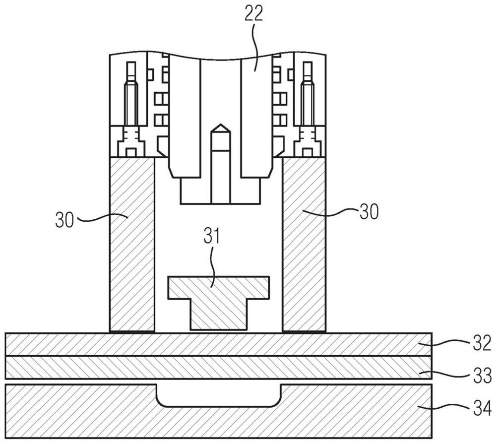 Compressor for process during punching and/or riveting