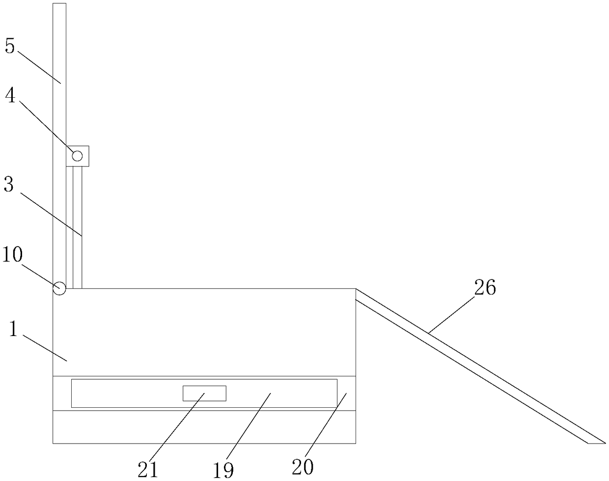 Cleaning device of floor-sweeping robot