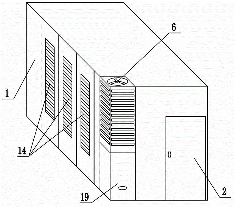 Container assembly type cabinet
