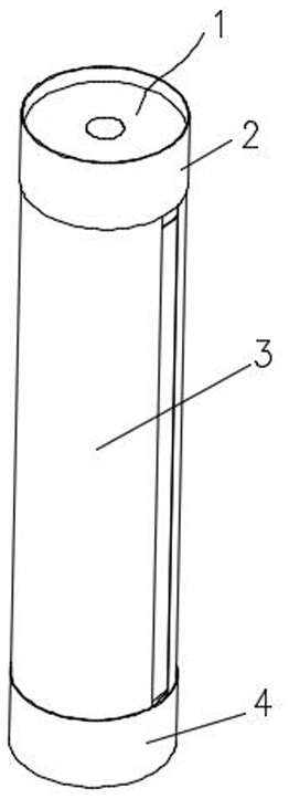 Battery cell of cylindrical lithium ion power battery, and processing method thereof