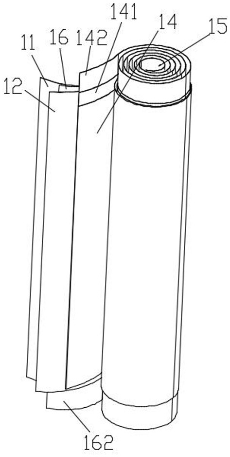 Battery cell of cylindrical lithium ion power battery, and processing method thereof