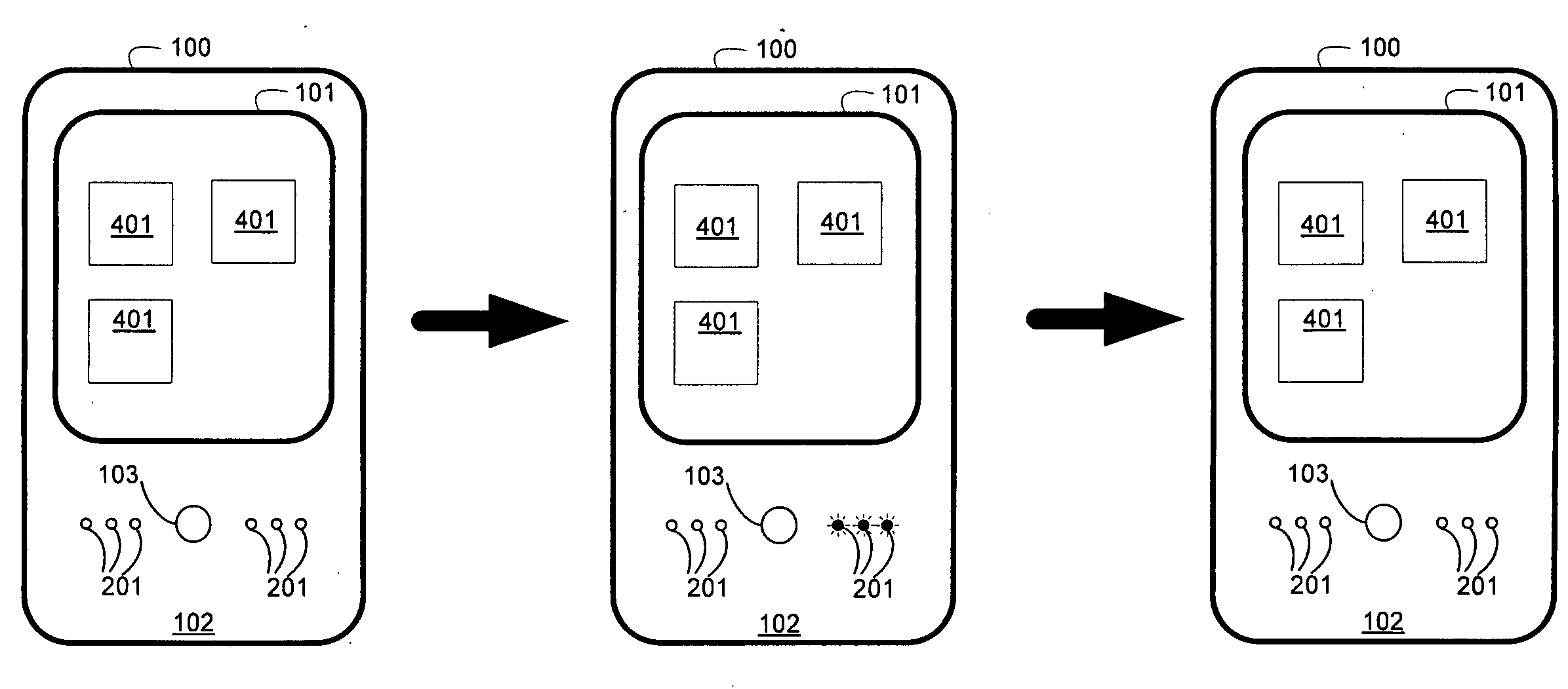 Enhanced Visual Feedback For Touch-Sensitive Input Device