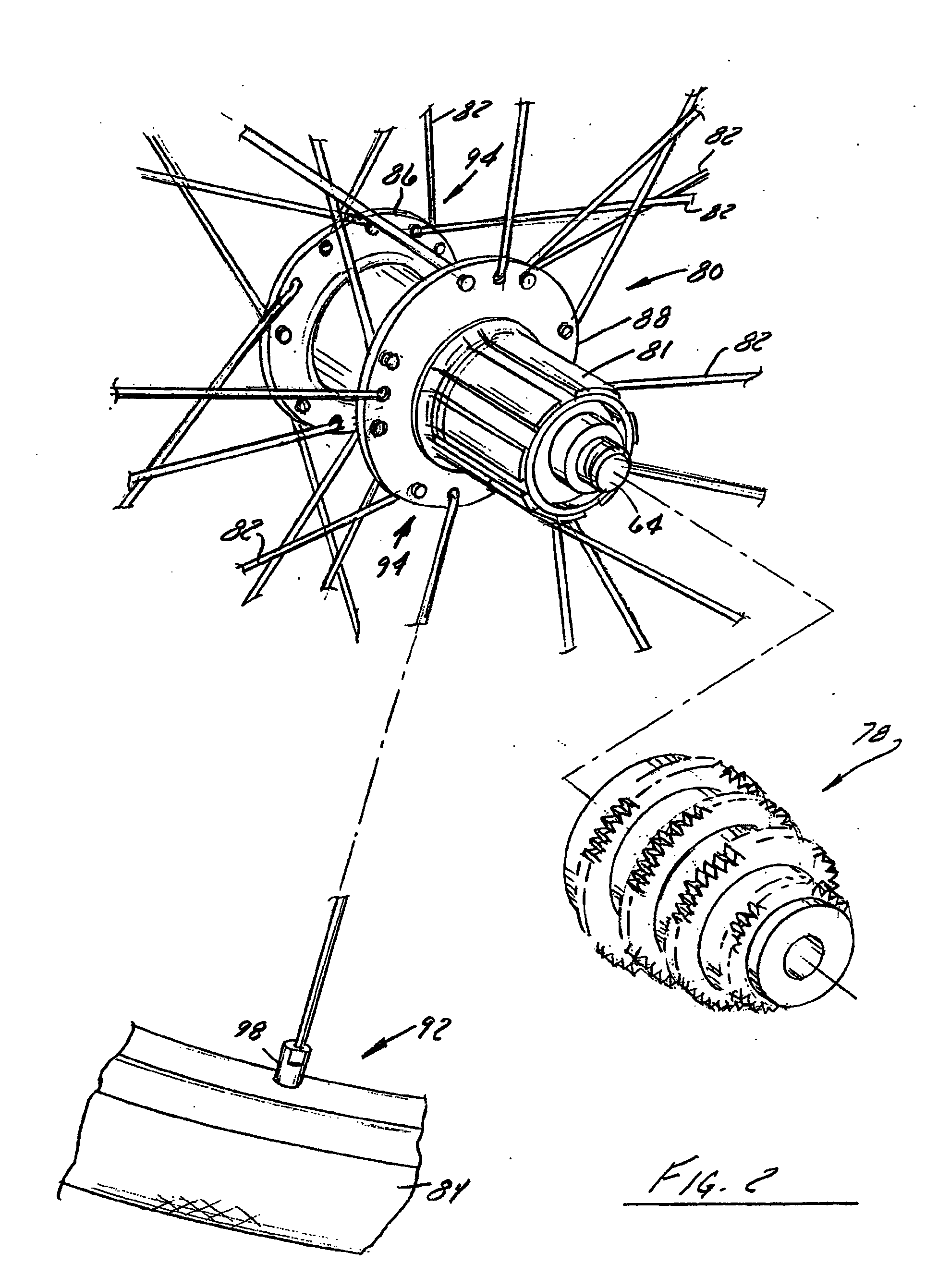 Bicycle wheel assembly having dissimilar lateral spoke lacings