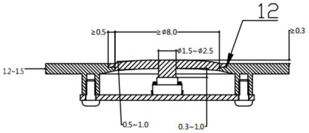 Key structure, manufacturing method and electronic product