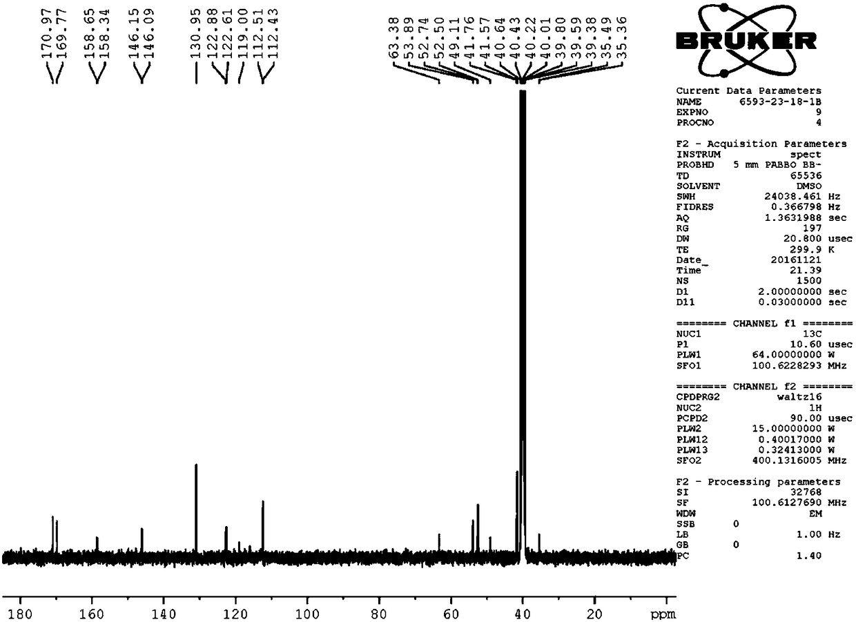 Preparation method and application of melphalan dimmer hydrochloride