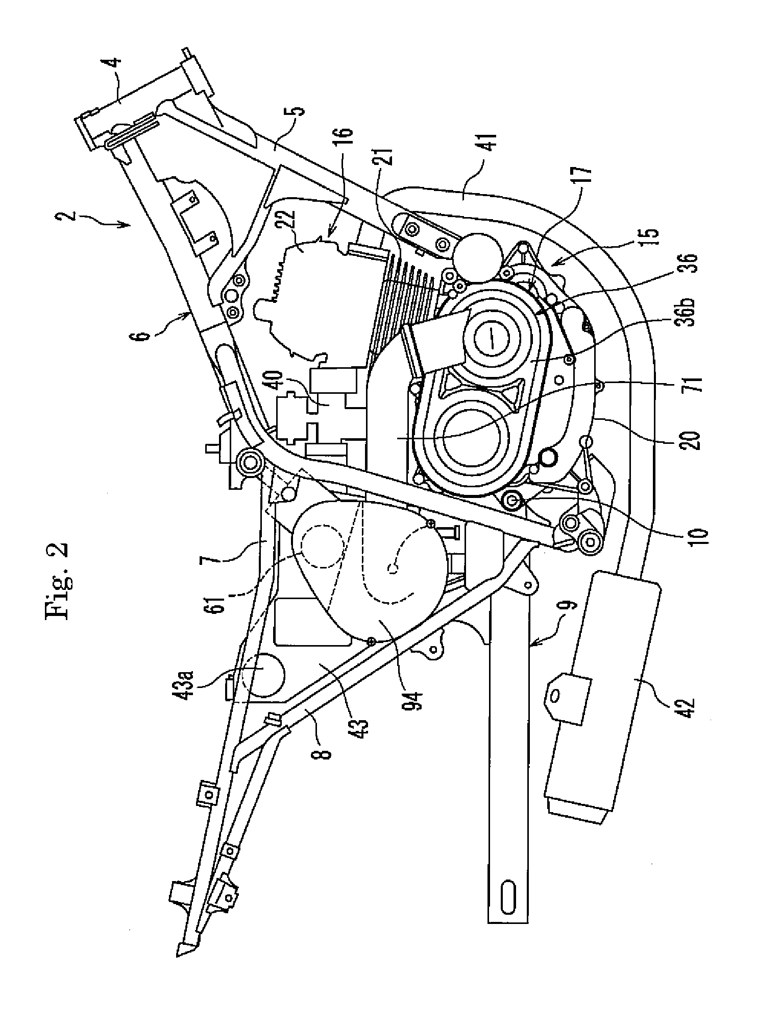 Straddle-type vehicle with belt type continuously variable transmission having resin-block-type belt
