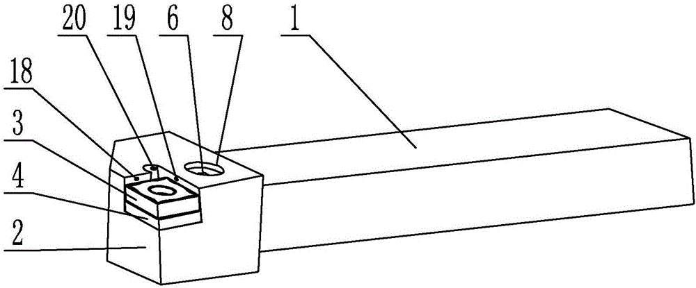 High-pressure cooling turning tool