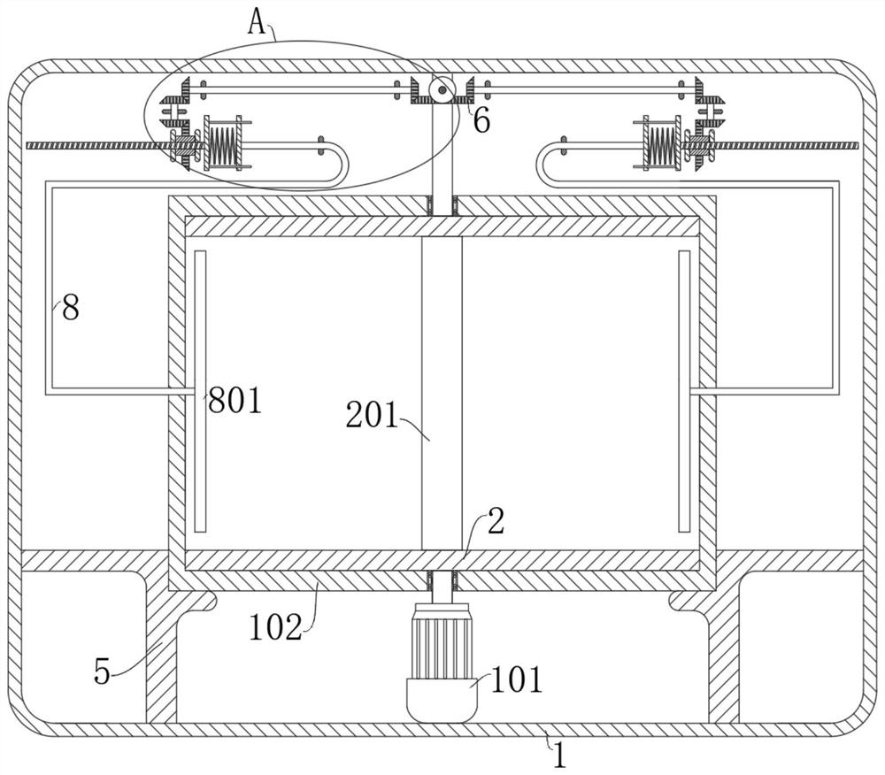 A self-pressing film antenna deployment mechanism