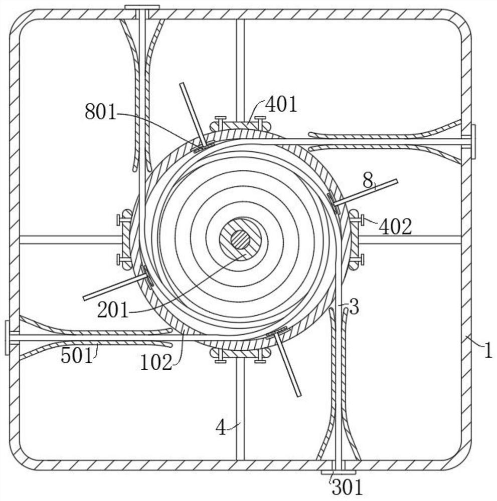 A self-pressing film antenna deployment mechanism