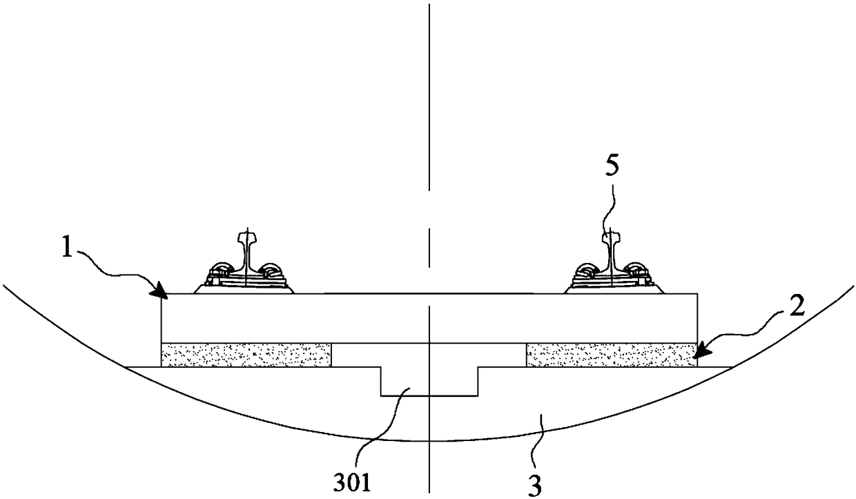 Assembled sleeper slab type or track slab type ballastless track structure and assembling method