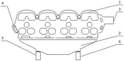 Engine cooling system with separately-arranged cylinder head and exhaust manifold water sleeves