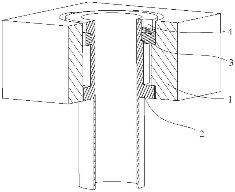 Guide pipe connecting structure capable of eliminating torque and achieving uniform bearing and fuel assembly