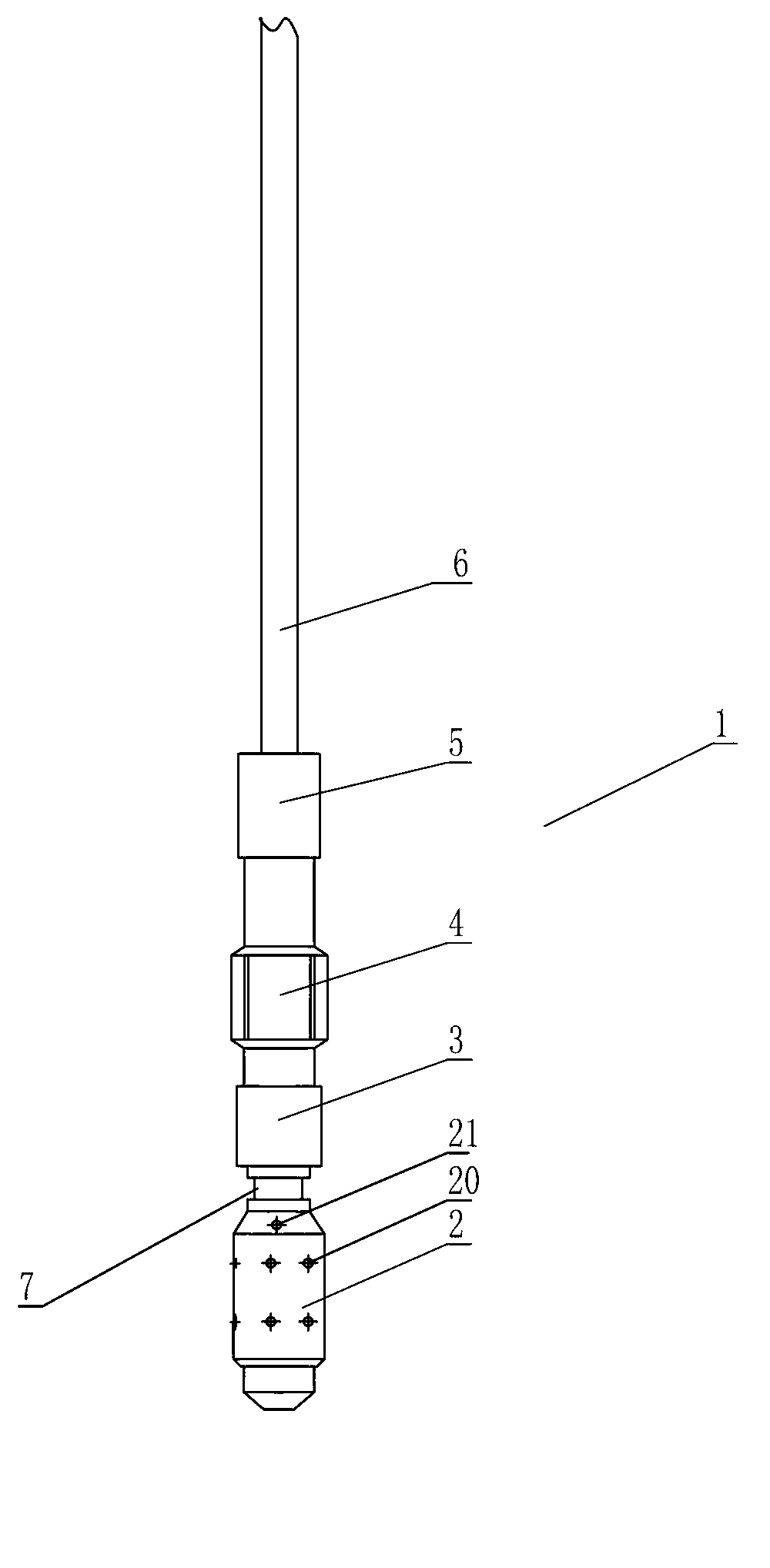 Rotary flow pickling method and device for removing contaminations in near-wellbore area of oil and gas well