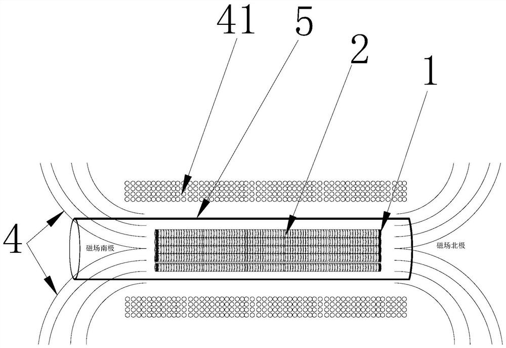 Correction method of magnetic line