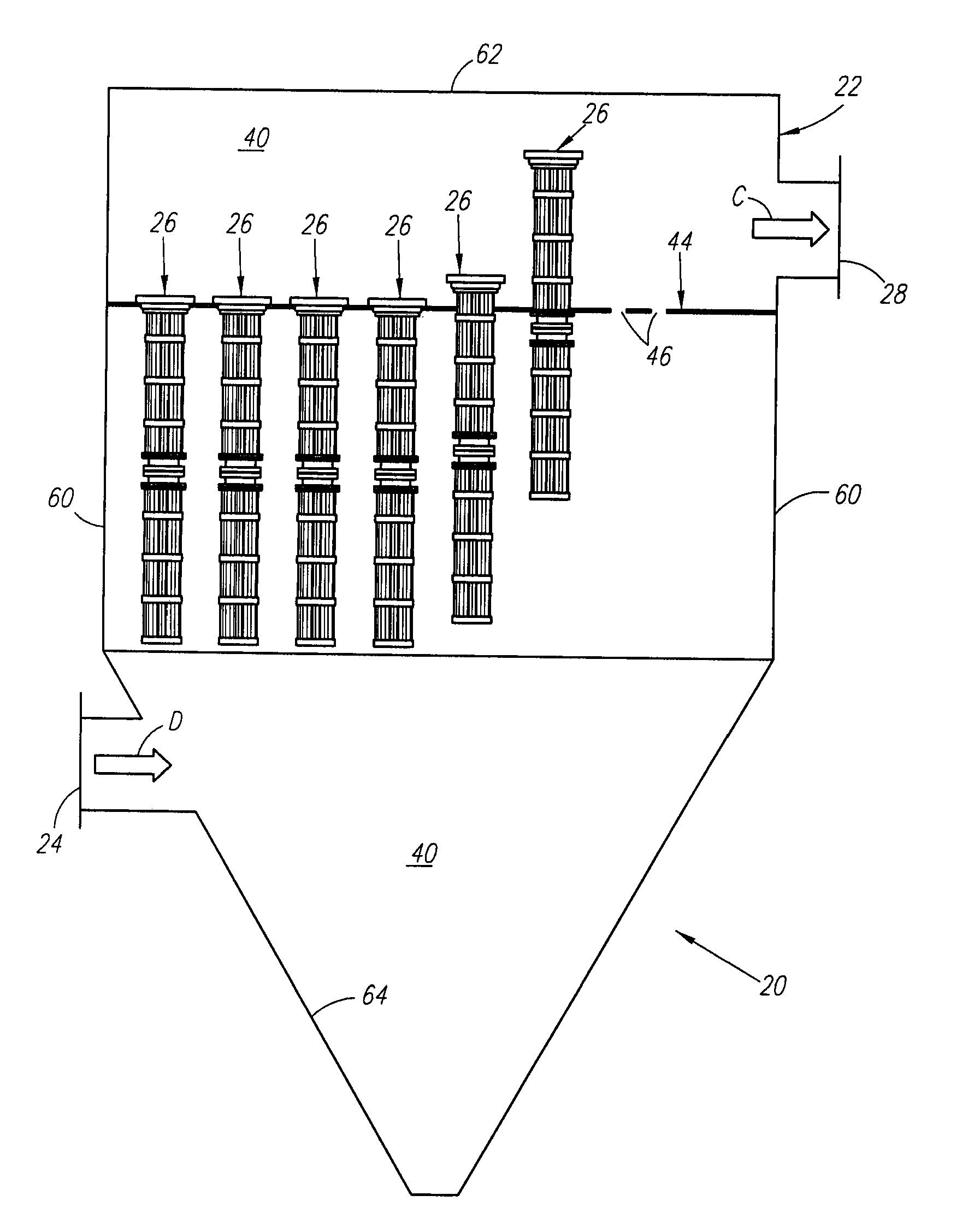 Twist and lock connection for pleated filter element with flange-to-flange locking means