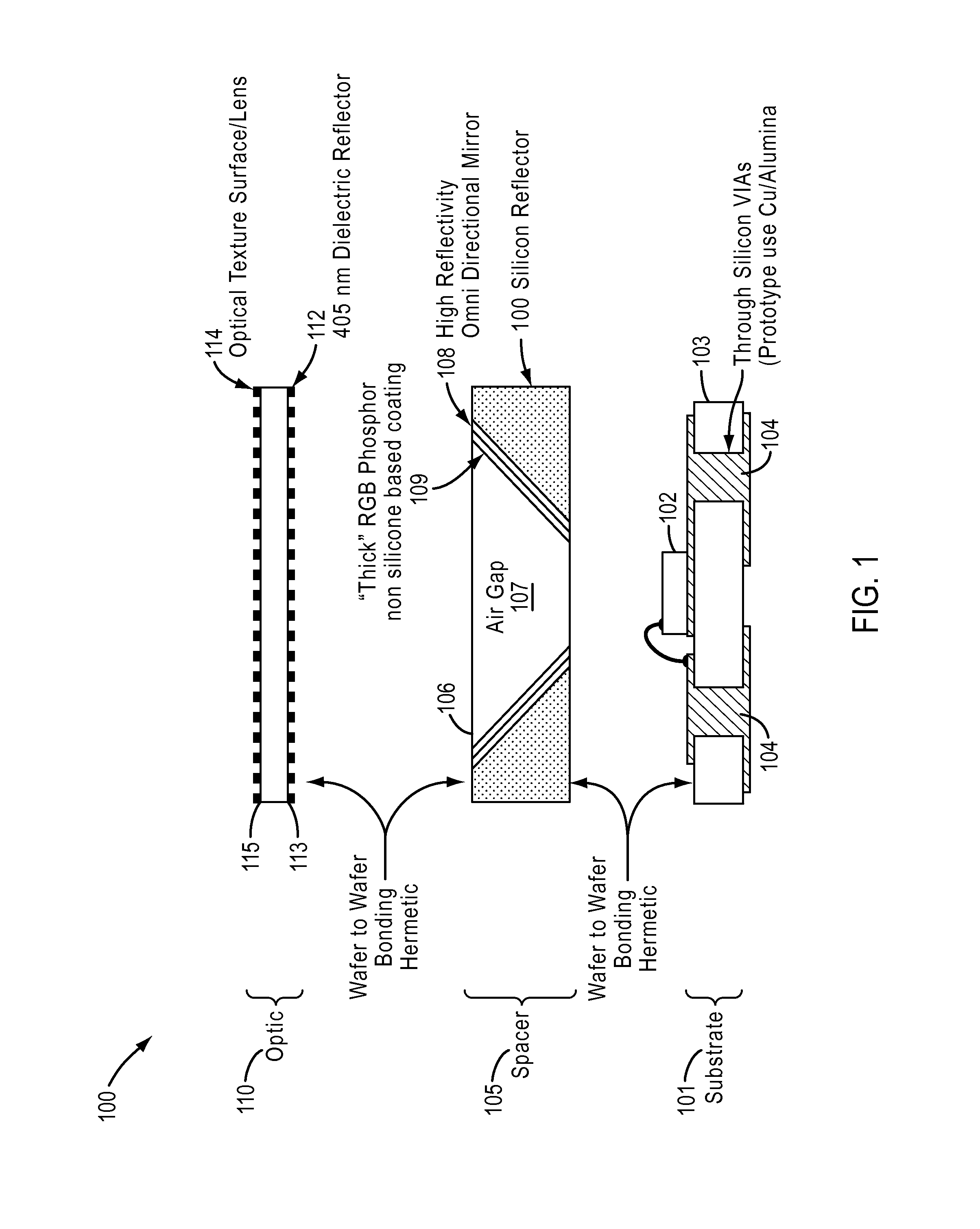 Optical devices having reflection mode wavelength material