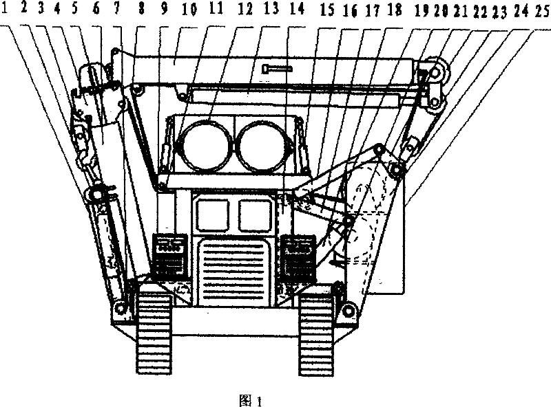 Hoisting method of folding straddle truck and device thereof