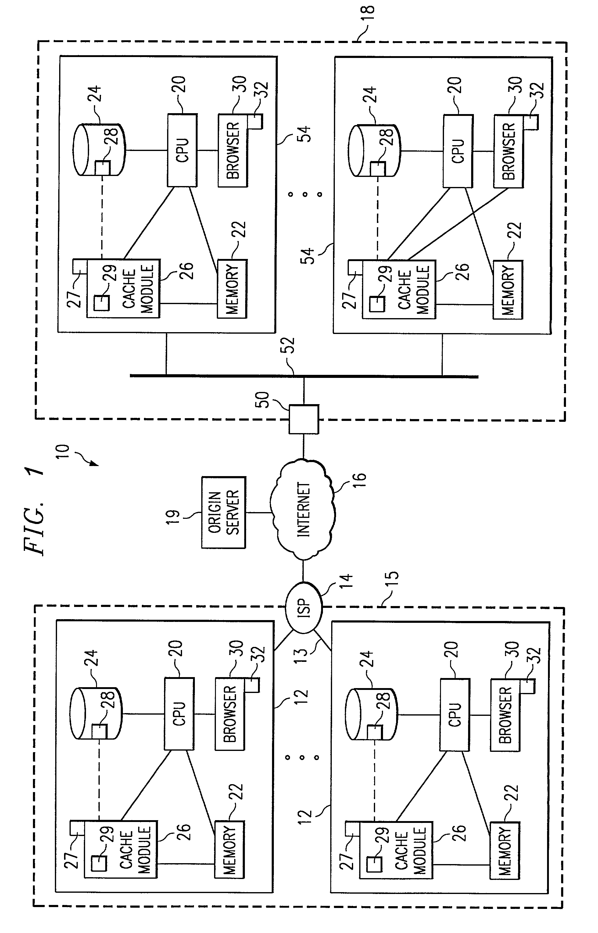 Method and system for community data caching