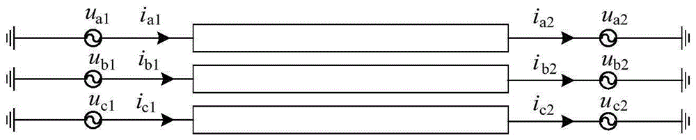 Asymmetric power transmission line parameter on-line measuring method