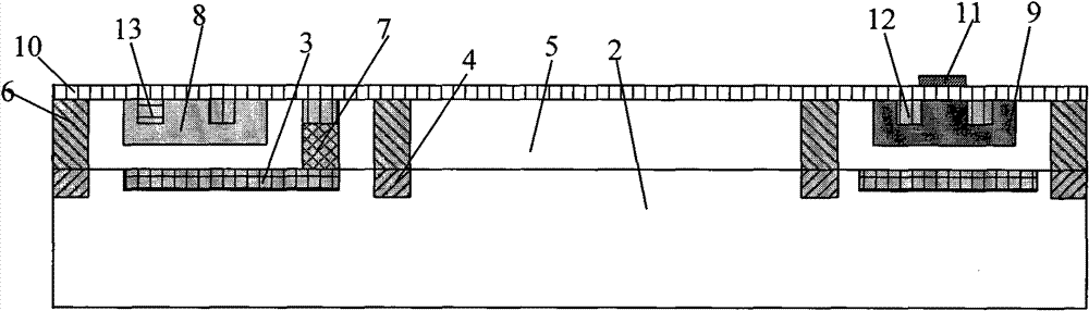 Method for manufacturing monolithic polysilicon cantilever structure