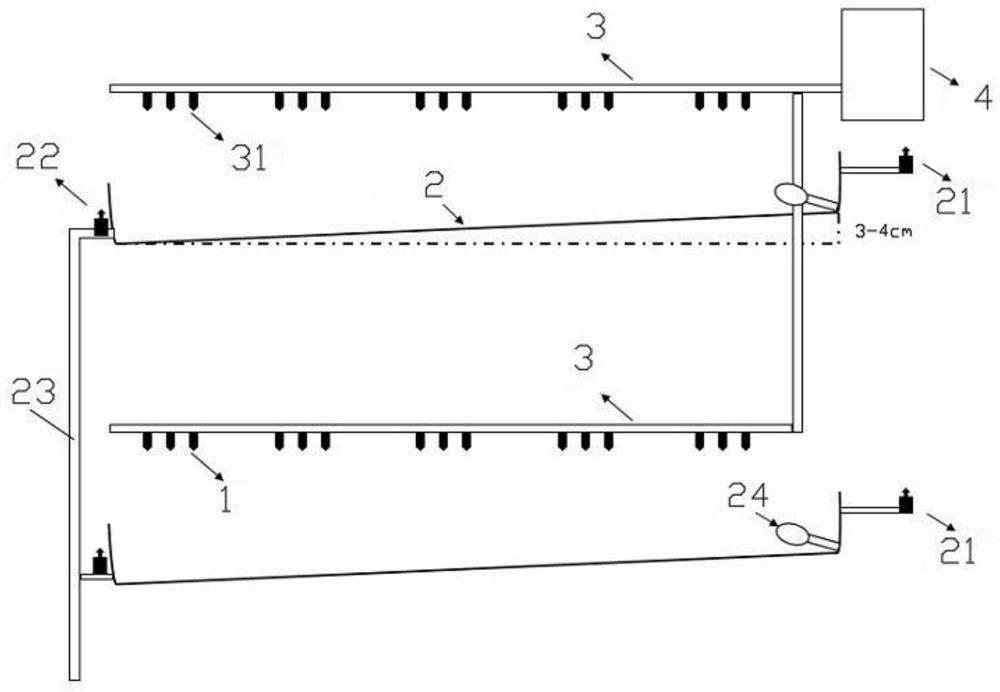 A method for improving the health level and breeding benefits of caged laying ducks