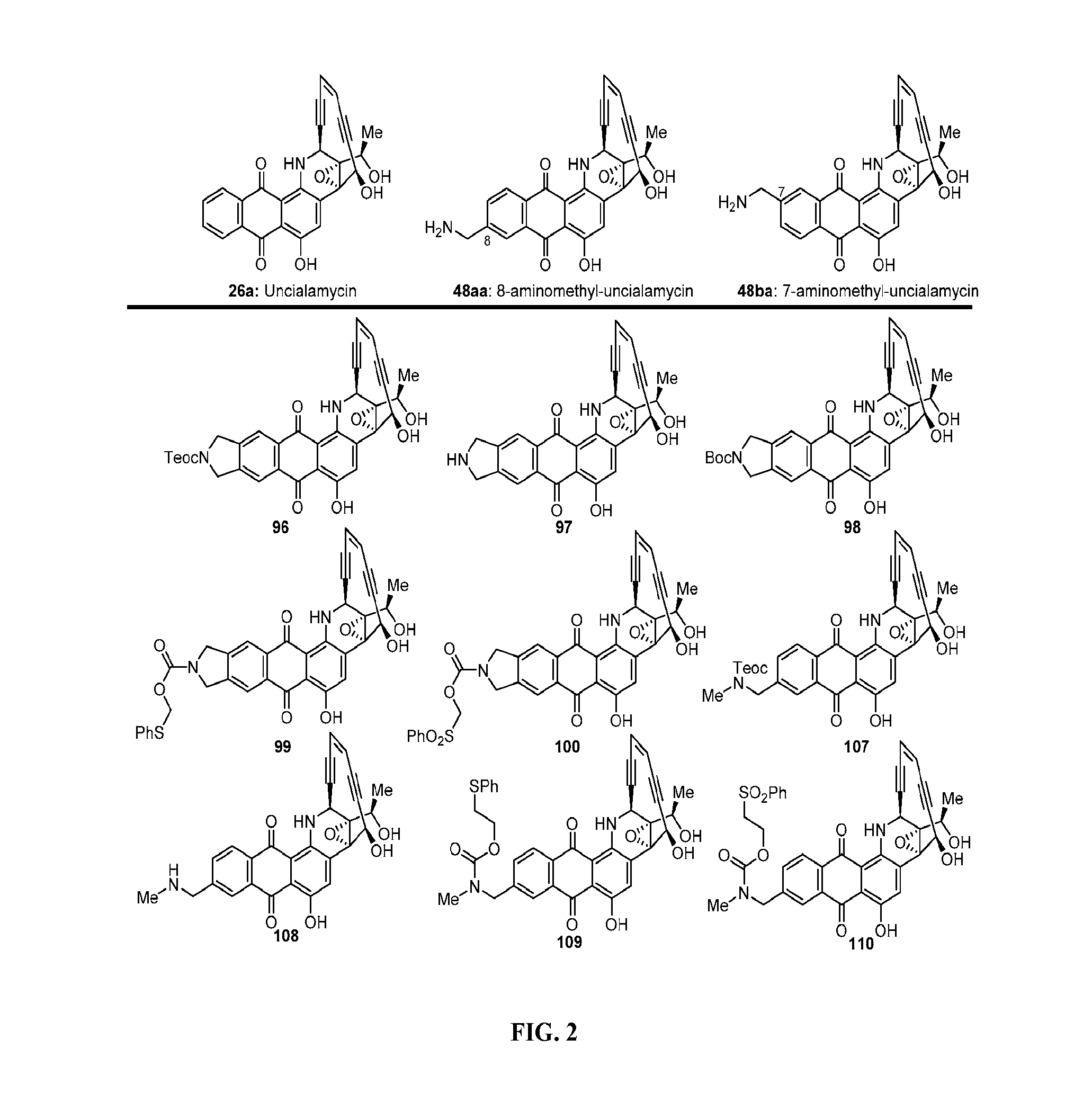 Derivatives of uncialamycin, methods of synthesis and their use as antitumor agents