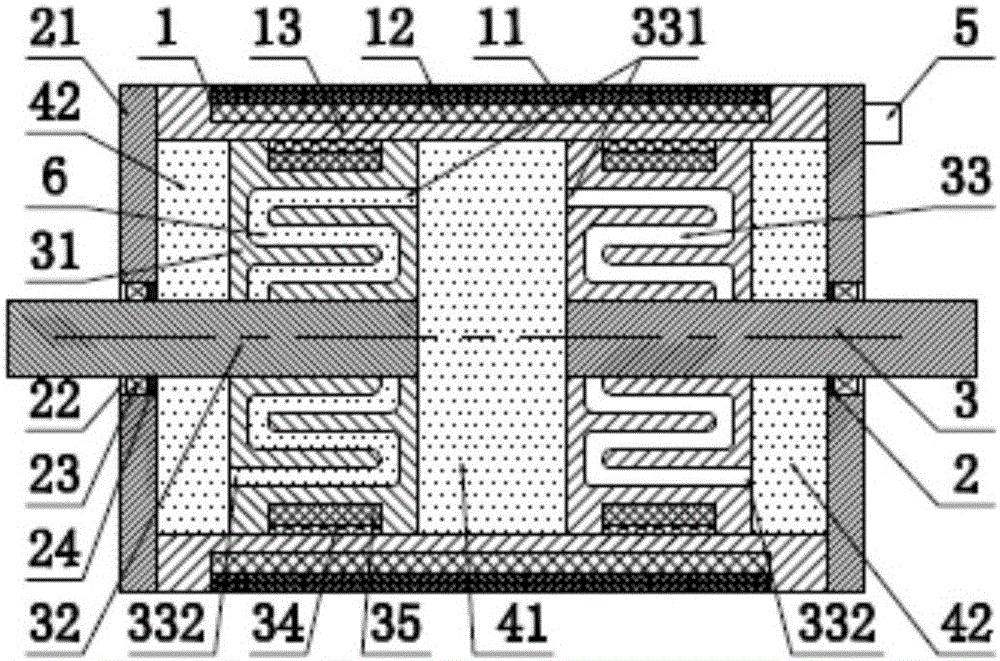 Double-rod multi-stage diffraction active dual-control variable-damping magneto-rheological damper