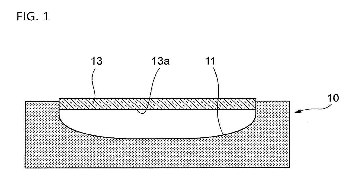 Mold, molding apparatus, and production method of bent glass