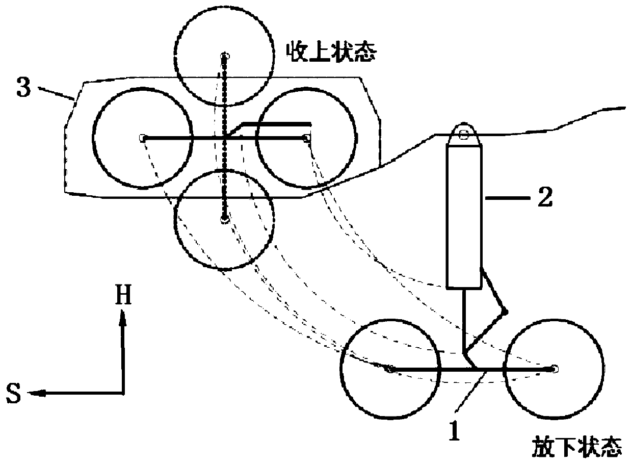 Aircraft landing gear frame stabilization buffer device and control method thereof