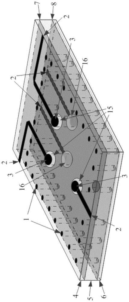 A multi-channel substrate integrated waveguide power splitter