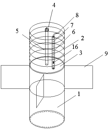 Assembled gravity type flanged suction caisson foundation