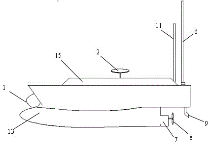 Measuring type unmanned ship and measuring method thereof