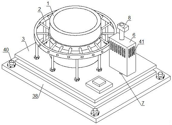 An automatic batching support for a resin reactor with cooling liquid circulation