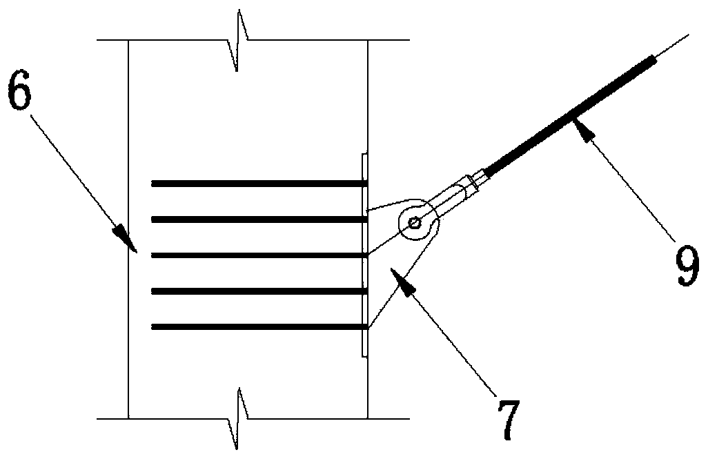 Assembled large-span wood tension string beam structure