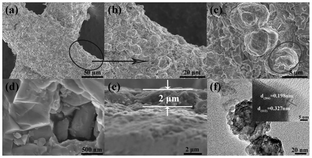 An ag with visible light response  <sub>2</sub> znsns  <sub>4</sub> /mo structured photoanode and its preparation method and application