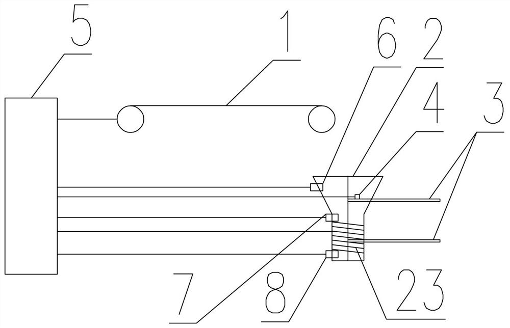 Sintered ore FeO content on-line detection device and method with automatic blockage treatment function