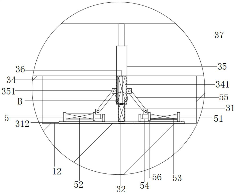 Assembly type door shaft mounting structure
