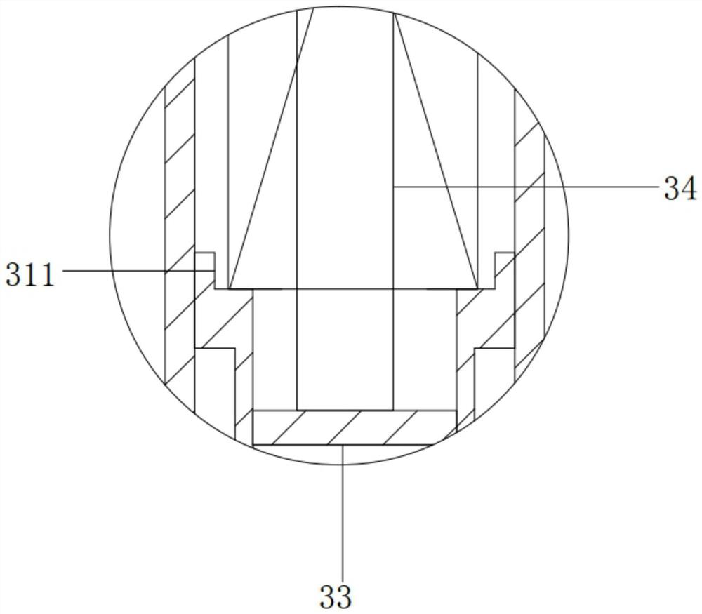 Assembly type door shaft mounting structure