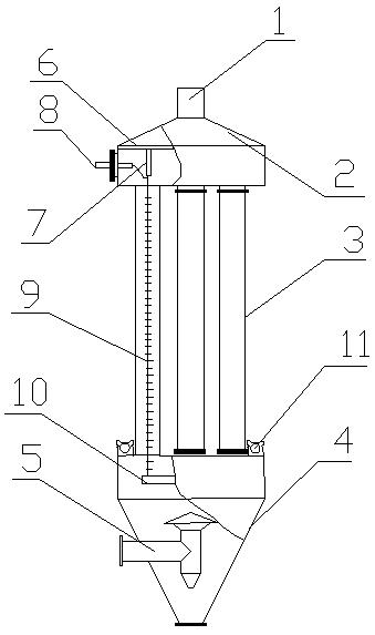 Dust removal device in wide-interval polar matching form and dust removal method