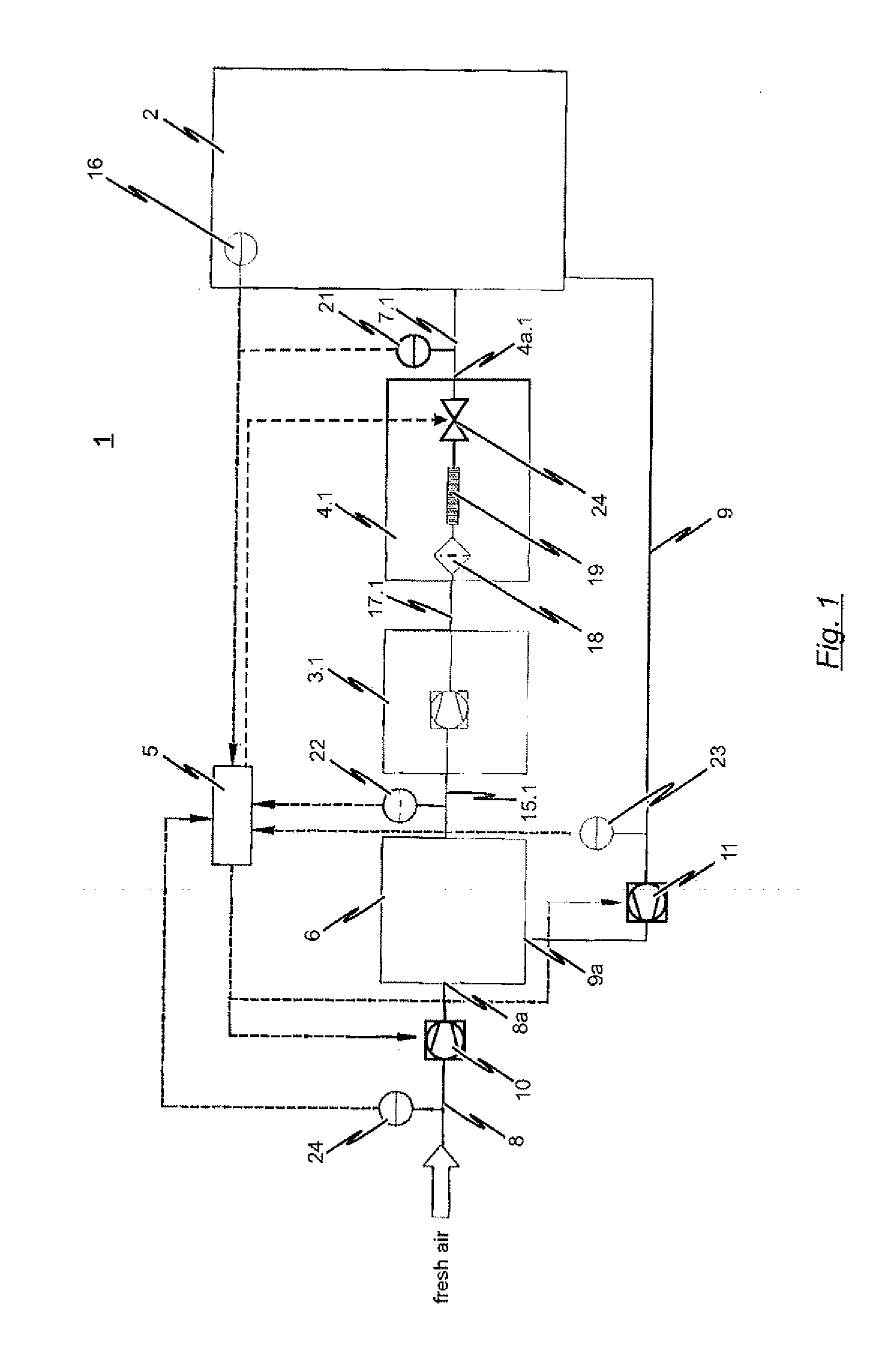 Inerting method for preventing and/or extinguishing fire as well as inerting system to realize the method