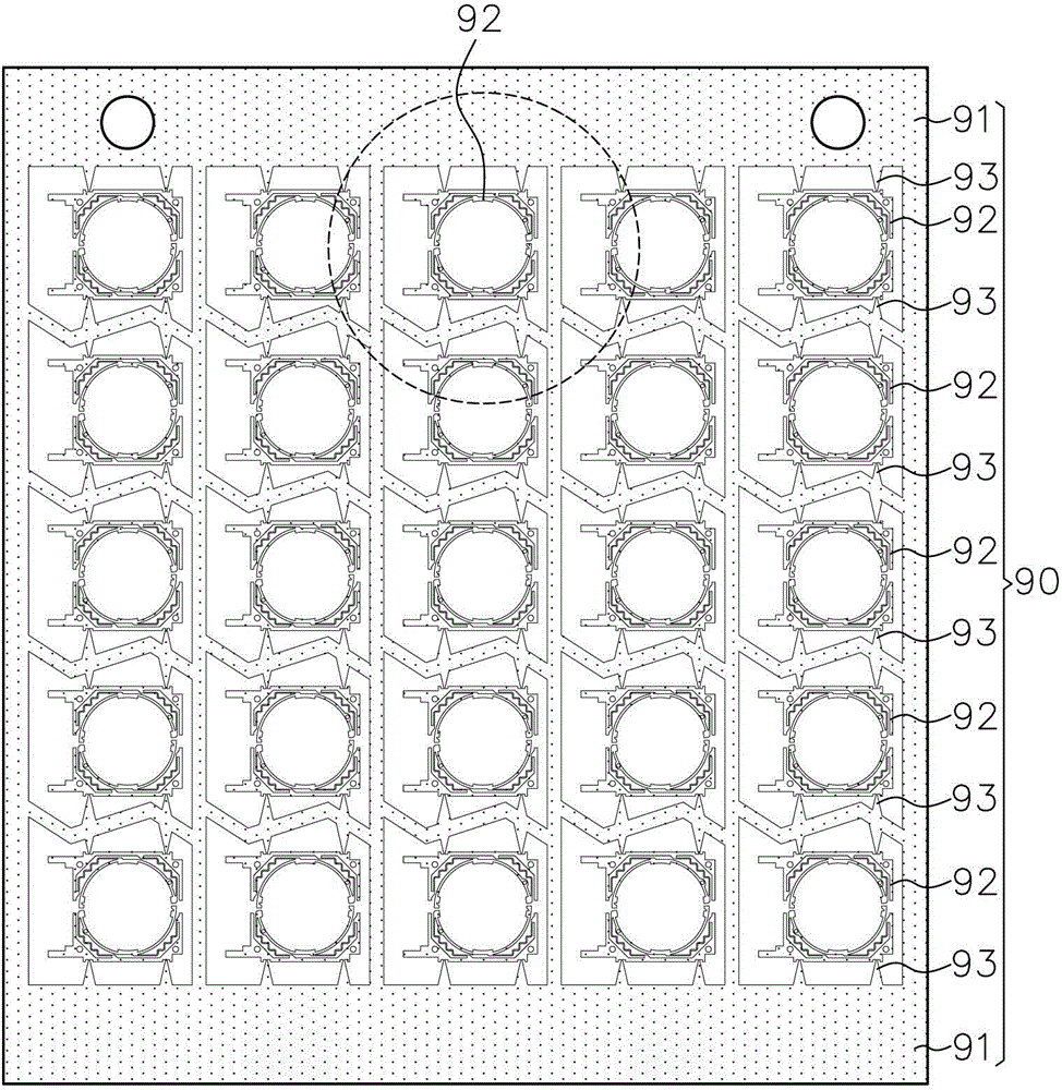 Connecting-point-free metal sheet etching method and metal element group manufactured with same