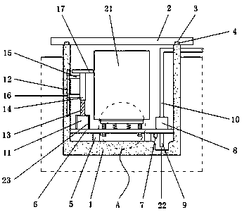 Ground-buried device for high and low voltage switchgear cabinets