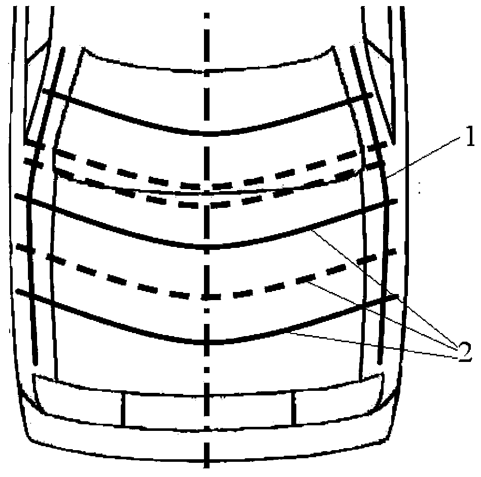 Line drawing method for automobile pedestrian protection finite element analysis