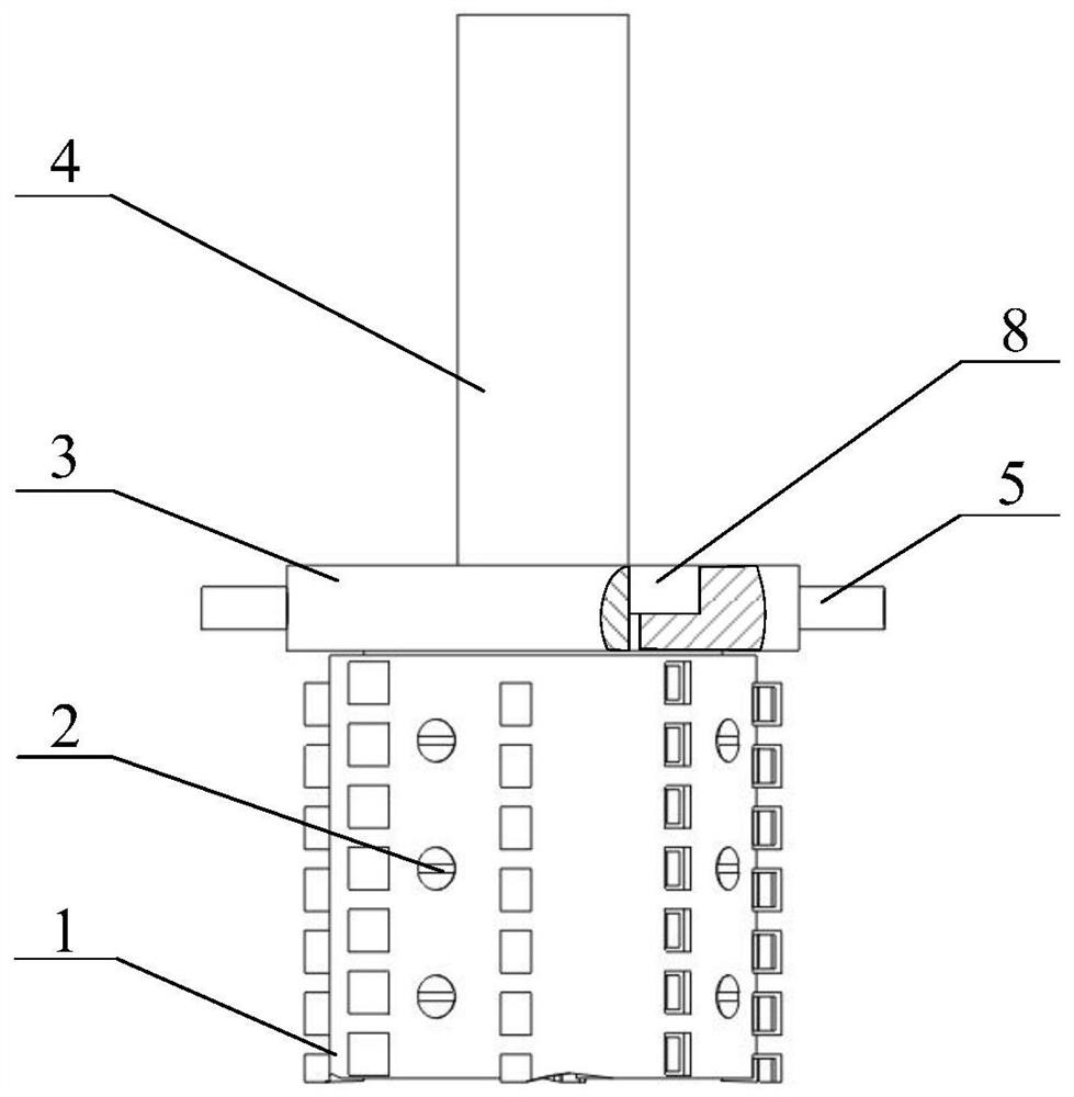 A kind of internal suction milling tool for processing honeycomb and composite materials