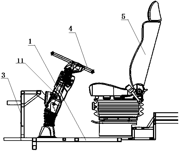Anti-collision steering column bracket structure