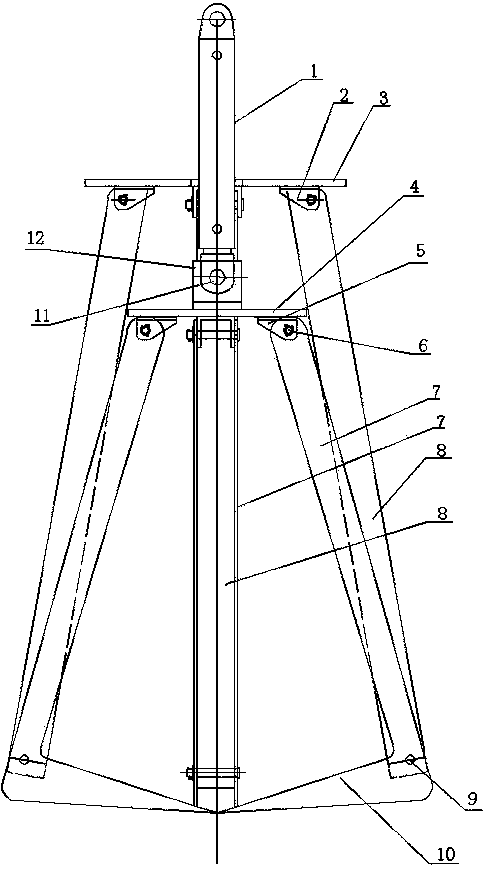 Downhole slag dredging grab bucket mechanism for fecal suction truck