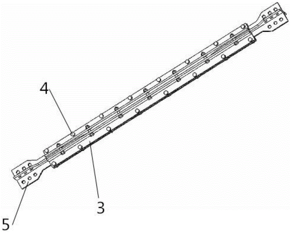 Buckling restrained energy-consuming support structure restrained by adopting GFRP angle steel